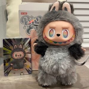 Authentic Labubu Big into Energy SECRET Id plush keychain